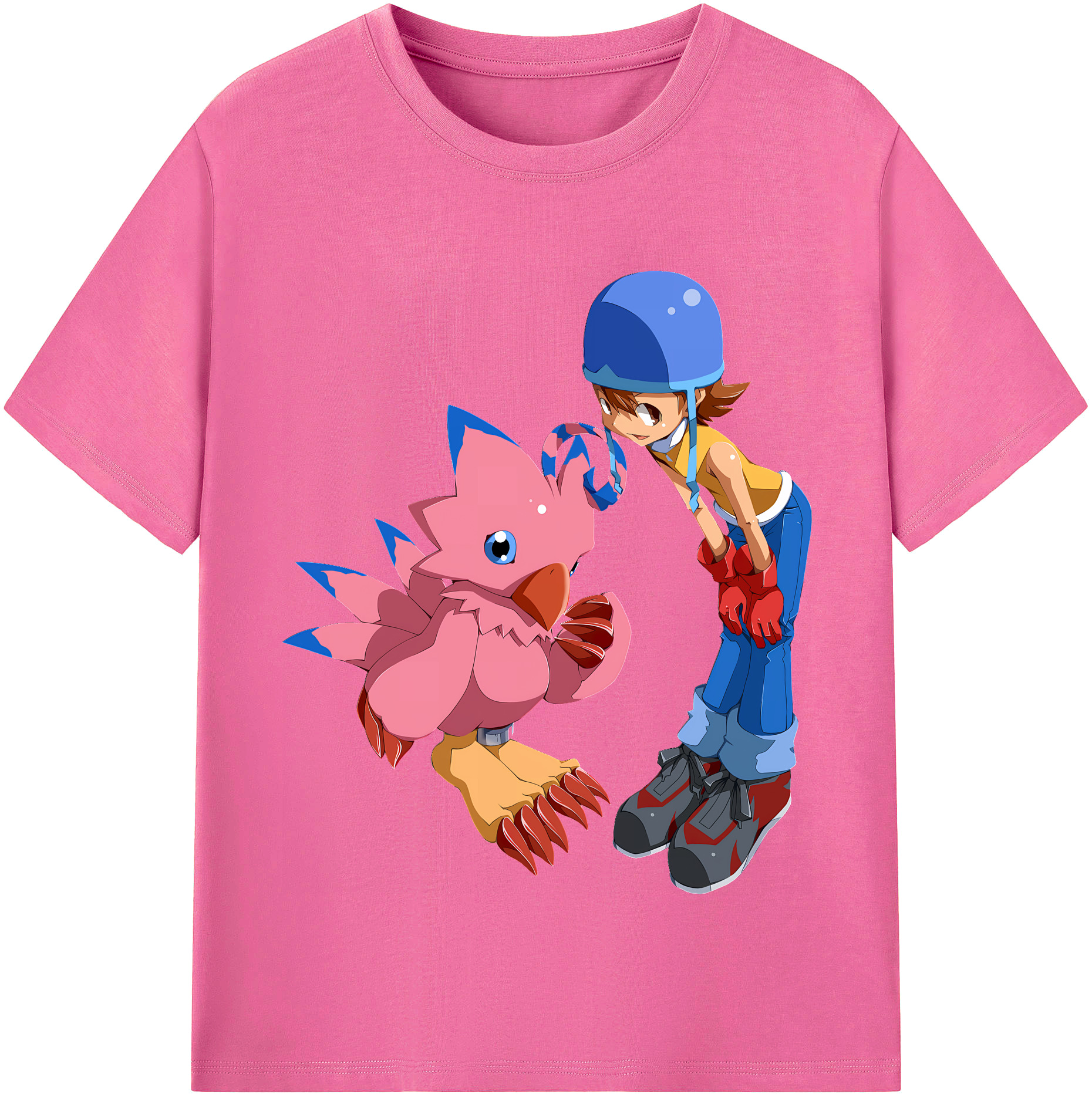 （画像用） Digimon デジタルモンスター/デジモン レディースカジュアルプリントTシャツ（綿100％）